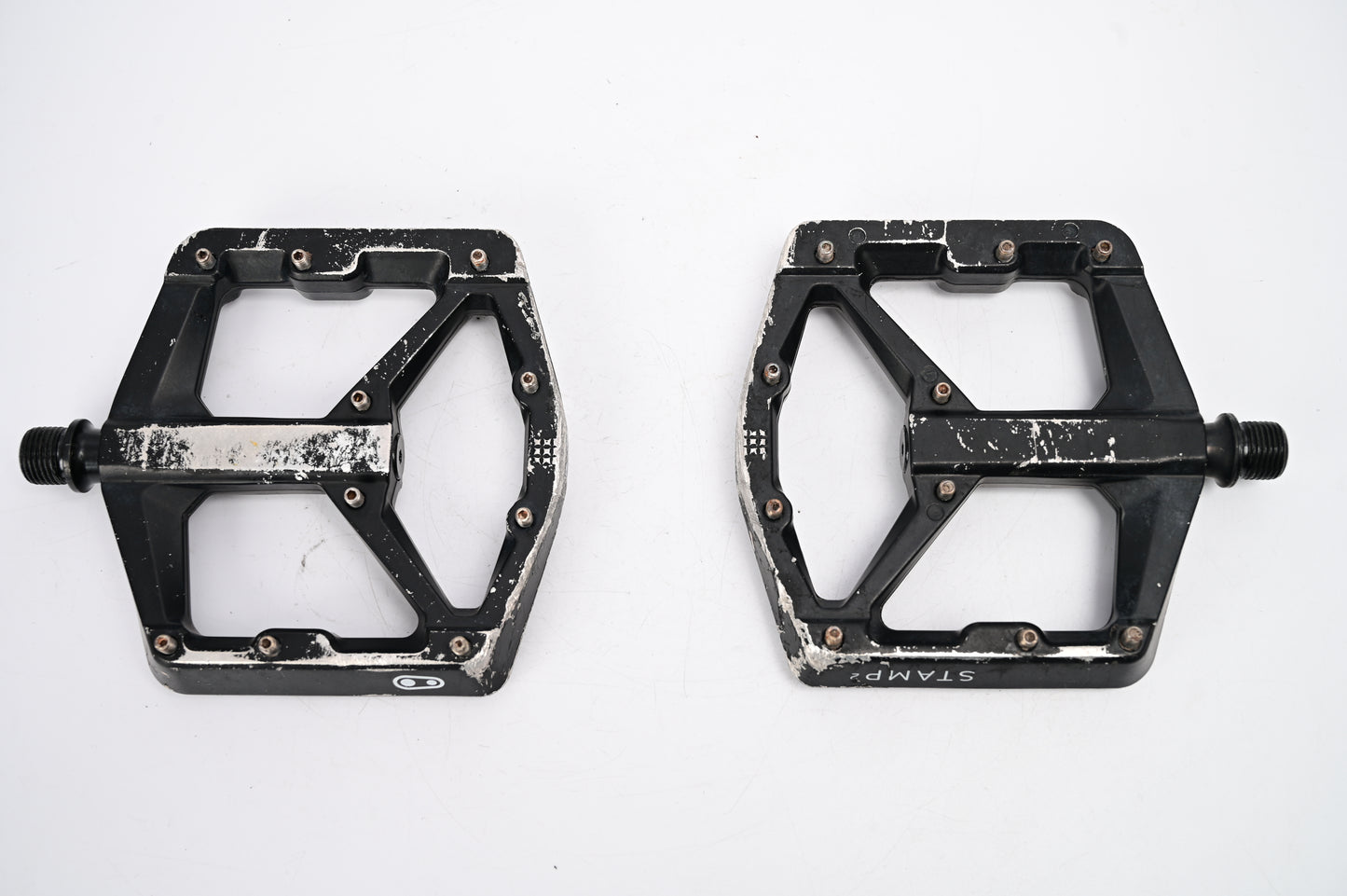 Crank Brothers Stamp 2 BLACK Platform MTB Mountain Bike Pedals Gen2 Large